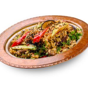 Рис с говядиной и овощами